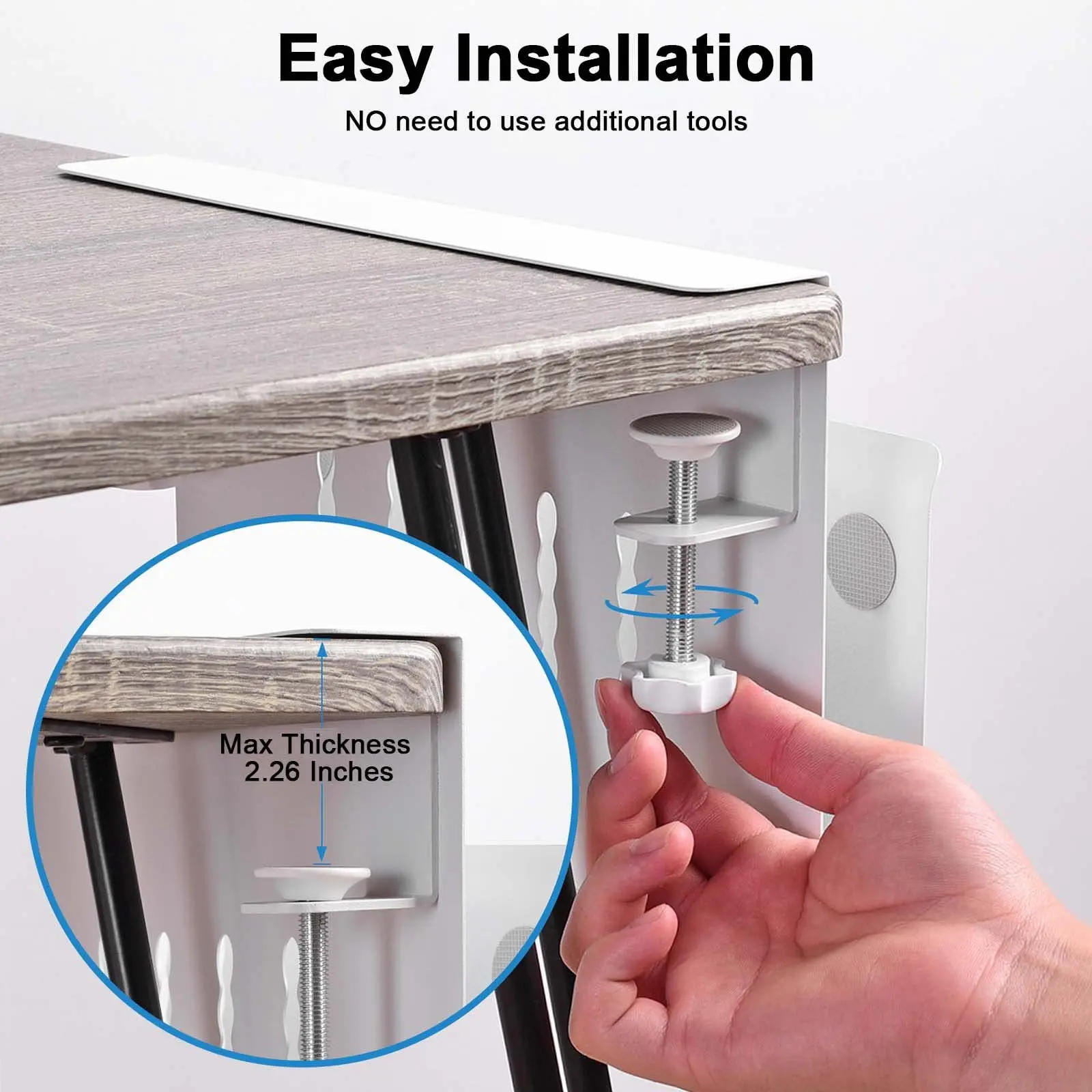 Description Picture 4 of itemLaptop Storage Stand Table Sides Laptop Rack Charging Cooling Stand Tray Under Desk Table Organizer Tablet Rack for IPad Laptop