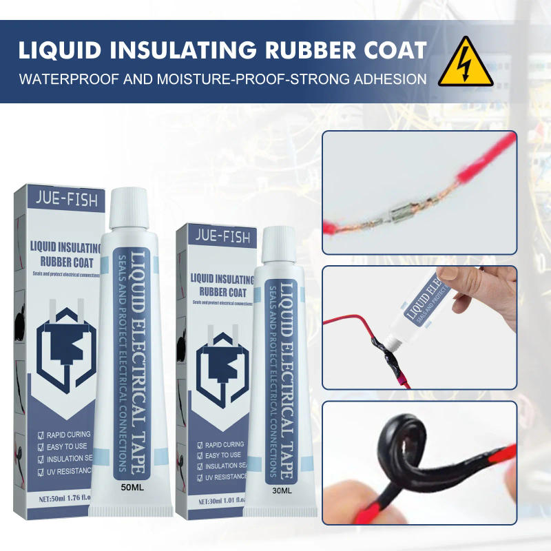 Description Picture 3 of item30/50ml Liquid Insulating Tape Repair Rubber Electrical Wire Cable Coat Fix Line Glue Wide Range Liquid Insulation Paste