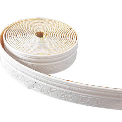 2.3 M Wall Trim Line Wallpaper Skirting Border Waterproof Anti-collision 3D Pattern Stickers Decor Self-adhesive Foam Border New