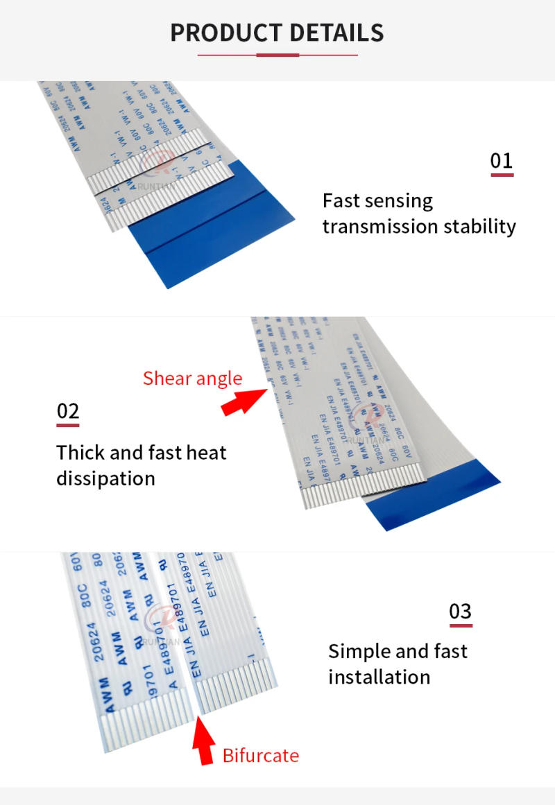 Description Picture 3 of item10pcs printhead cable for xp600 tx800 inkjet printer 29p data cable for mutoh1638 roland re640 40cm 60cm 115cm 29pin head cable