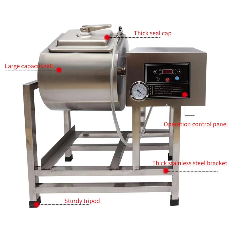 Description Picture 2 of itemCommercial Vacuum Tumbler Meat Food Chicken Grill Marinating Machine Marinated