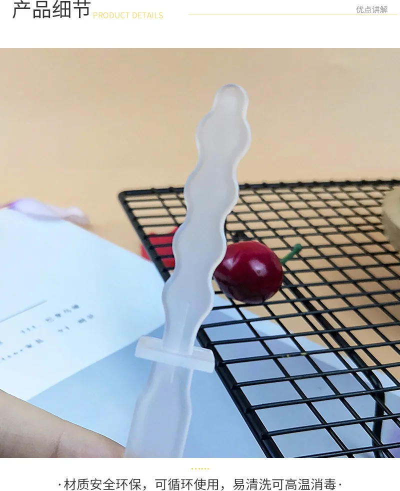 Description Picture 4 of item20/50pcs  Reusable Ice Cream Sticks Silicone Popsicle Sticks DIY Crafts Creamsicle Cakesicle Cake Candy Pop Sticks Ice Lollies