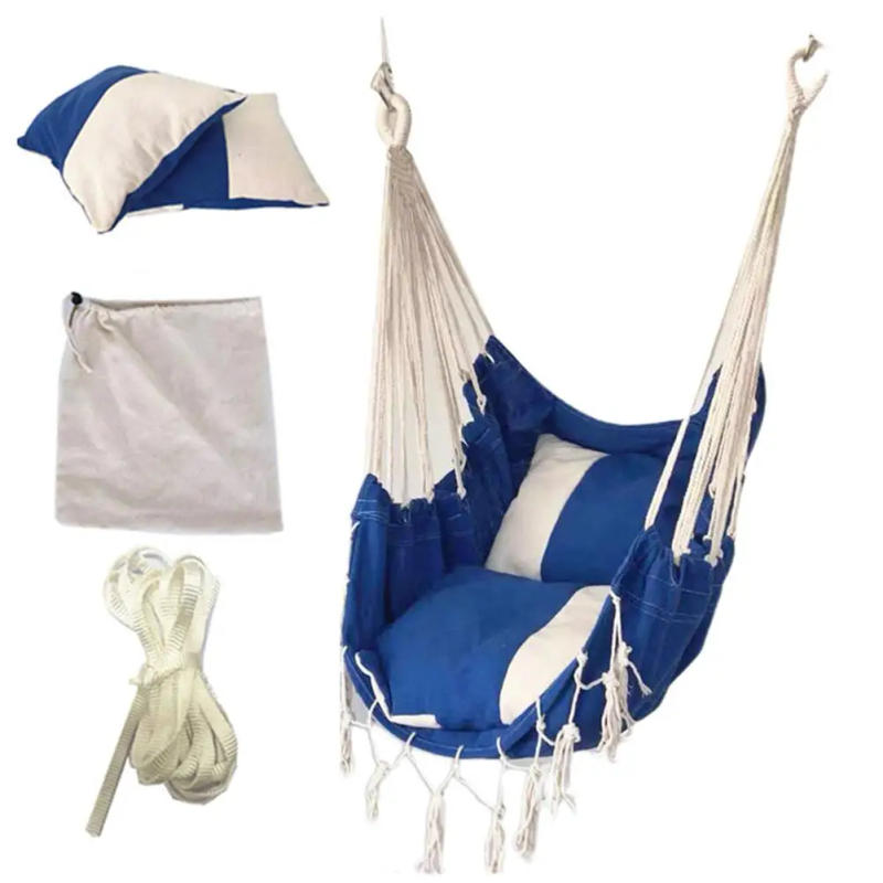 Description Picture 5 of itemNordic Style Hammock Outdoor Indoor Garden Dormitory Bedroom Hanging Chair For Child Adult Swinging Single Safety Chair