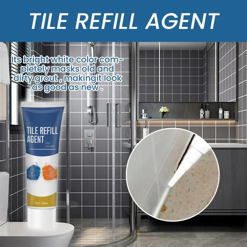 Description Picture 6 of item20/120ml Tile Refill Agent Grouting Fill Tile Glue Fillin Agent Ceramic Beauty Sewing Glue Sealer Repair Porcelain Flo