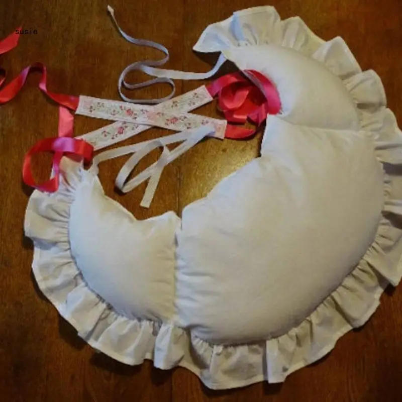 Description Picture 5 of itemX7YA Victorian Bumroll Bum Pad Bustle Pannier White Petticoat Underskirt for LARP