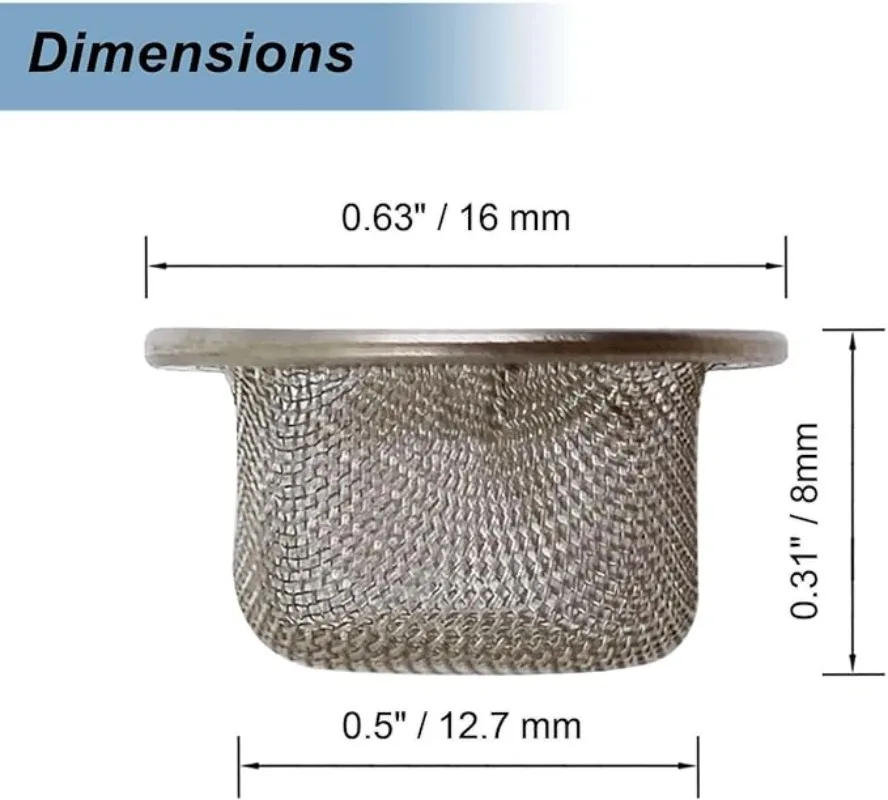 Description Picture 2 of itemTobacco Smoking Pipe Metal Filter Multifunctional 16mm Diameter Water Pipe Tobacco Filters Stainless Steel Cigarette Accessories