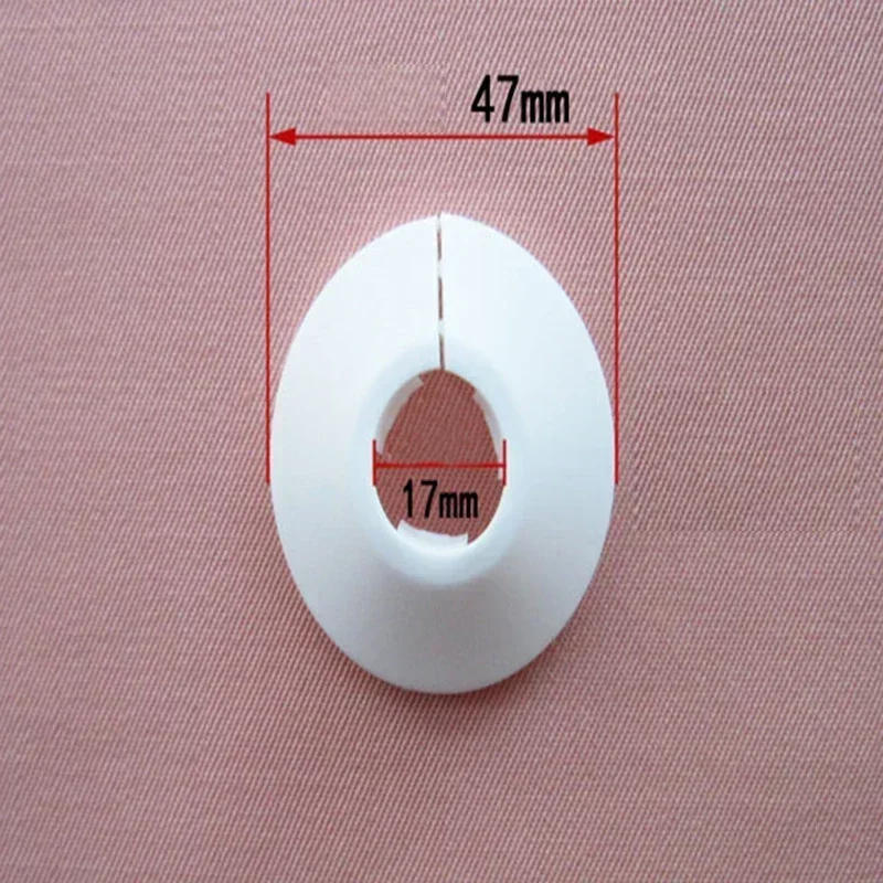 Description Picture 5 of item10Pcs Radiator Pipe Collars Bathroom Shower Faucet Angle Valve Pipe Plug Decor Cover Snap-on Plate Kitchen Faucet Accessories