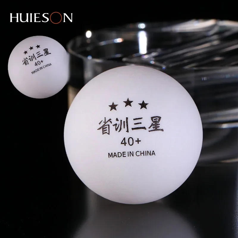 Description Picture 2 of itemHuieson Professional Table Tennis Balls for Provincial Training, Ping Pong Balls, Competition Training, ABS40 + Mm, 2.8G, 3 Star