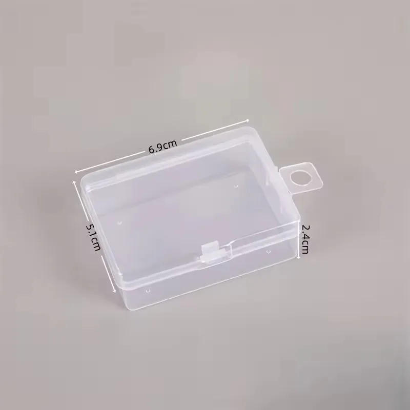 Description Picture 6 of itemPlastic Storage Box Transparent Storage Box Small Parts Organizer Stackable Square Storage Box For Home Workshop Fishing Tackle