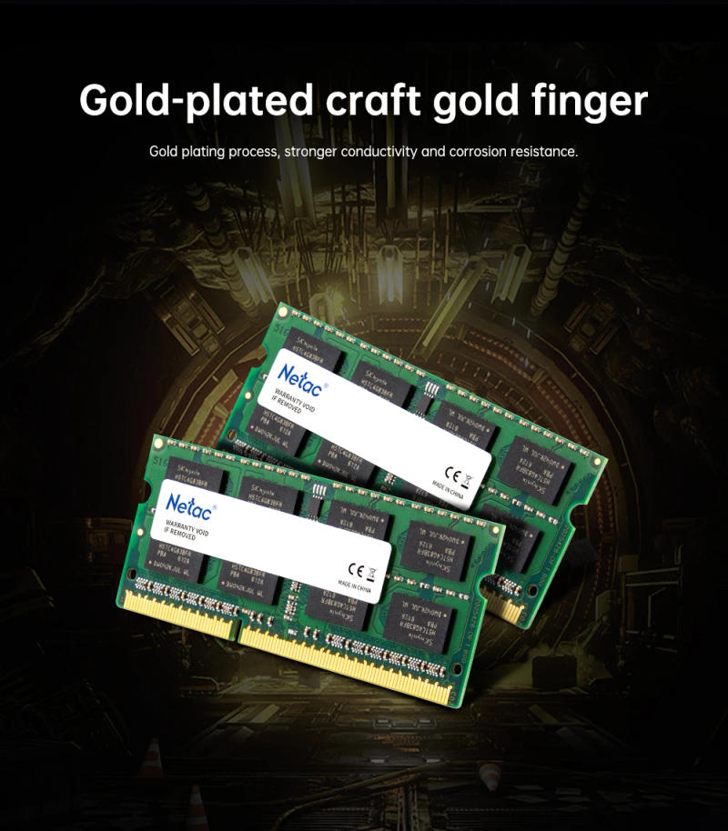 Description Picture 5 of itemNetac DDR3L Memoria Laptop DDR3 RAM 8GB 4GB DDR3L memoriy rams 1600mhz Memory SO-DIMM 204-pin DDR3 for HP Lenovo Notebook 1.35V