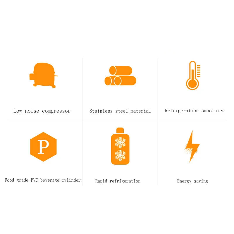 Description Picture 5 of itemCommercial Three Cylinder Slush Juicer Machine Beverage Machine Snow Melting Machine Stainless Steel Smoothie Machine