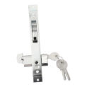 Sliding Door Lock Door Hook Lock Security Lock Silver With Keys Zinc Alloy Balcony For 35-55MM Door Width Accessories