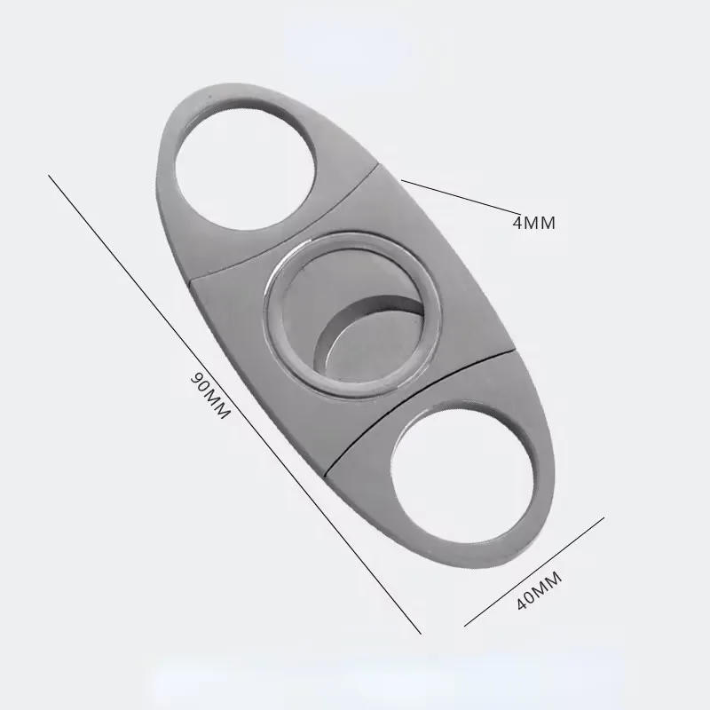 Description Picture 5 of itemStainless Steel Cigar Cutter Metal Classic Cutter Guillotine Cigar Scissors Gift Puncher Cutting Knife Cigar Accessory