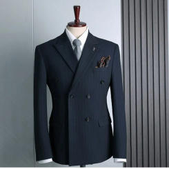 2155 Custom new small fresh green plaid casual suit high-end groom host dress suit custom