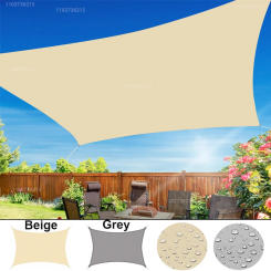 Outdoor Awnings Waterproof Sun Shade Sail Garden Canopi For Terrace Car Canvas Awning Rectangle Pool Sun-Shelter Sunshade Sail