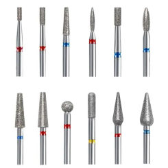 1Pcs/lot Flame Nail Drill Bits Diamond Milling Cutter for Manicure Drill Bits for Russian Manicure Nails Cuticle Remove Tools