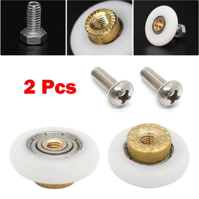 Description Picture 3 of itemQuality Is Guaranteed Brand New High Quality Door Rollers 2 *Screws 4-8mm 6-8mm. Brass Centre Stainless Steel Screw.