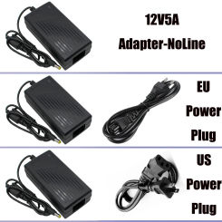 DC 12V Universal Power Adapter 5A Electronic Power Supply Adapter Converter for LED Strips Power Charger with EU and US Plugs