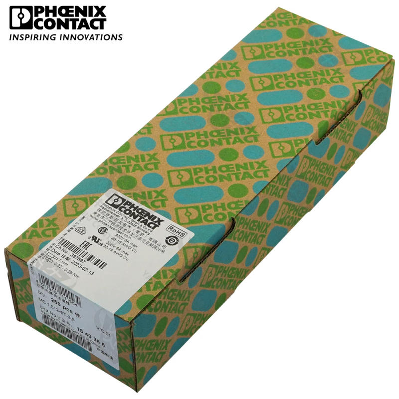 Description Picture 4 of item3.5mm Original Genuine Phoenix Contact Connector PCB Pluggable PLUG-IN Terminal Block Socket 2 Pin MC 1.5 ST 3.5 1840366 8A 160V