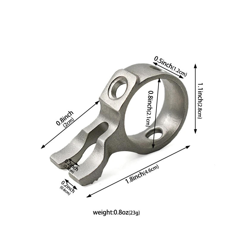 Description Picture 6 of itemMetal Slingshot Fish Dart Releaser Quick Launch Hunting Fishing Ring Protection Finger Outdoor Shooting Tools Accessories