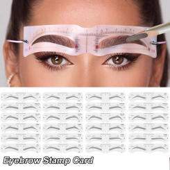 6Pcs/Set Eyebrow Guide Ruler For Beginners Reusable Eyebrow Stencil Stickers Multi-use Eyebrow Stencils Shaping Set Makeup Tool