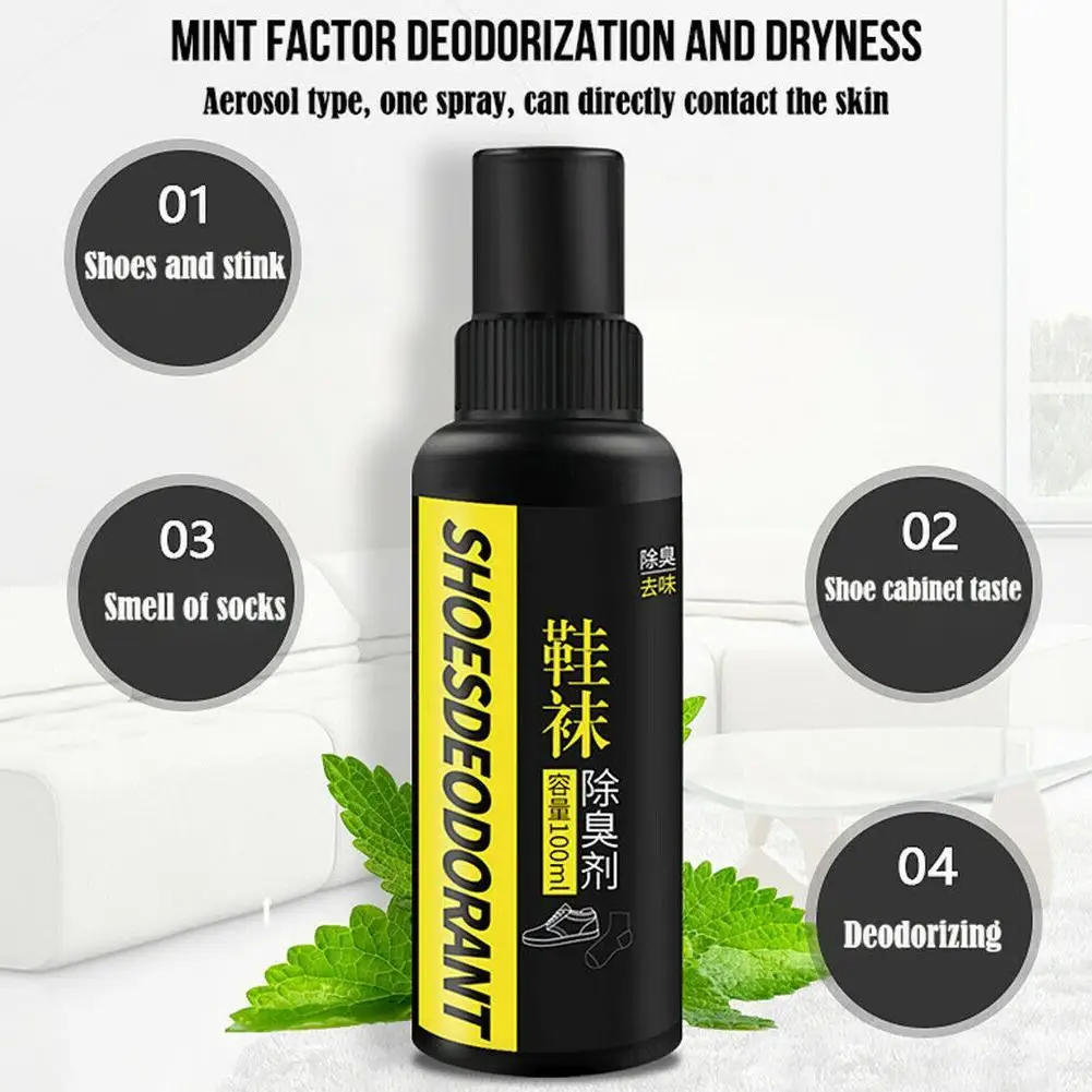 Description Picture 2 of itemSocks Shoes Deodorant Spray Shoes Stink Freshener Socks Odor Remover Spray Refresh Antiperspirant Foot Sweat Odor Remover