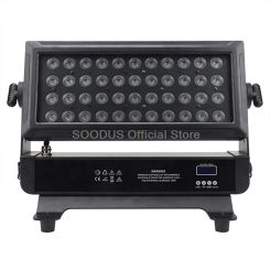 Dj Light 44PCS 10W LED Floodlight IP65 Waterproof RGBW LED Wall Washer Light Stobe DMX512 Control For Stage DJ Show Outdoor