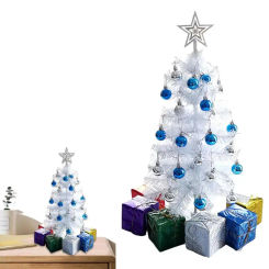 Table Top Christmas Tree Artificial Christmas Tree Ornaments Miniature Pine Christmas Tree Star Tree Topper Tabletop Tree Decor