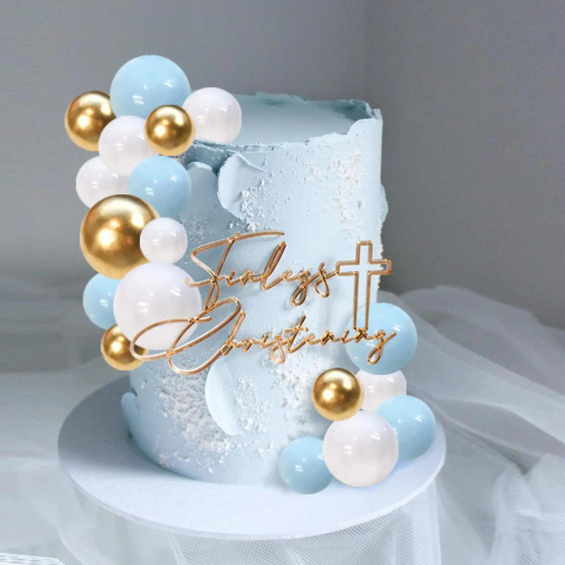 Description Picture 6 of itemBall Cake Topper  Picks Colorful Pearl Ball Shaped Cupcake Insert Cake Topper for Bear Theme Birthday Party Favors Wedding Decor