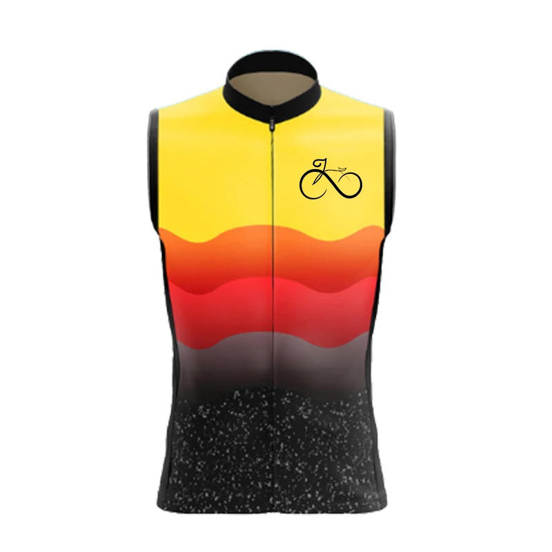 Description Picture 3 of item2022 Summer Men Bicycle Cycling Vest Windproof Running Vest MTB Bike Mesh Fabric Breathable Clothes Sleeveless Cycling Jacket