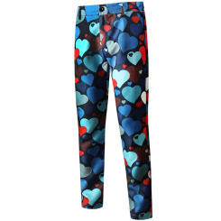 Fashion Valentine'S Day Printed Men Pants Skinny Straight Leg Streetwear Man Casual Trousers Y2k Clothing Pantalones Streetwear