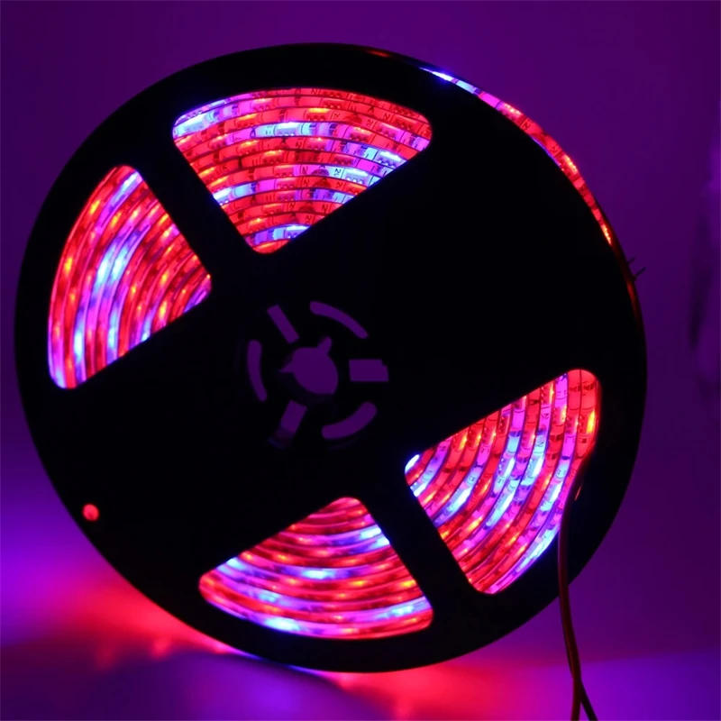 Description Picture 4 of itemFull Spectrum LED Strip Grow Light Set Plant Lamp 5m Growing Strip Light 12V Phyto Lamp Greenhouse Hydroponic Lighting US Plug