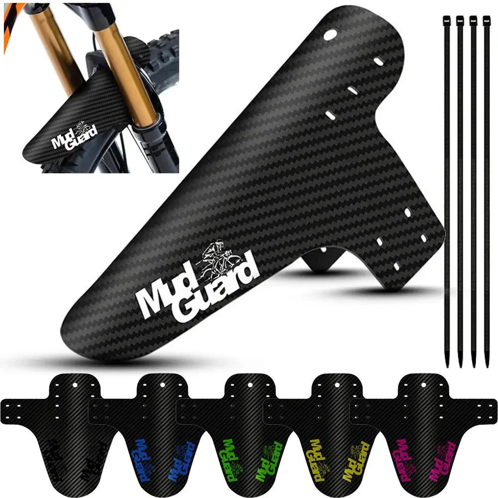 Description Picture 4 of itemMountain Bicycle Fenders Plastic carbon fiber Colorful Front /rear Bike Mudguard Mtb Bike Wings Mud Guard Cycling Accessories