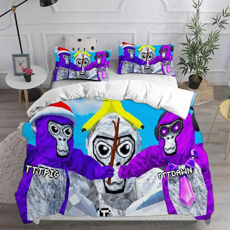 Description Picture 3 of itemGorilla Tag Bedding Sets Comforter Quilt Bed Cover Duvet Cover Pillow Case 2-3 Pieces Sets Kids Adult Size
