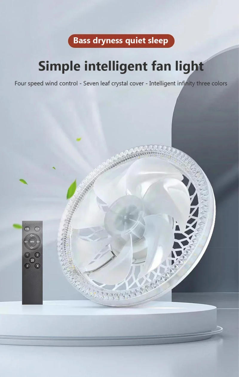 Description Picture 5 of itemSocket Fan Light Socket Fan Ceiling Fan With Light Remote E27 Base 4 Speed Wind Adjustment Dimmable Light for Bedroom Kitchen