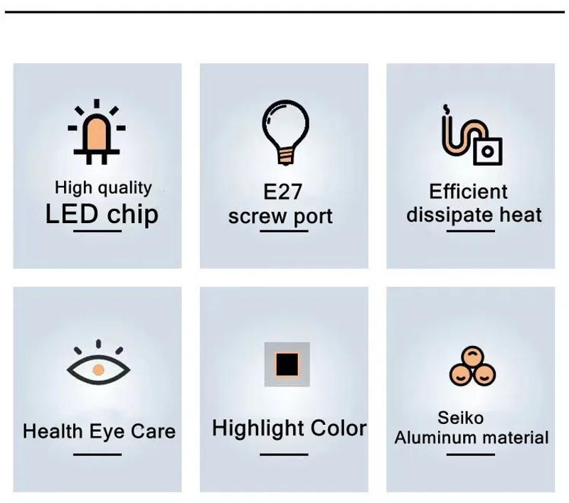 Description Picture 4 of itemE27 220V LED Lamp Factory Office Indoor Lighting Bulb UFO Lamps Constant Current 12W-65W Energy Saving Led Bulb White Light