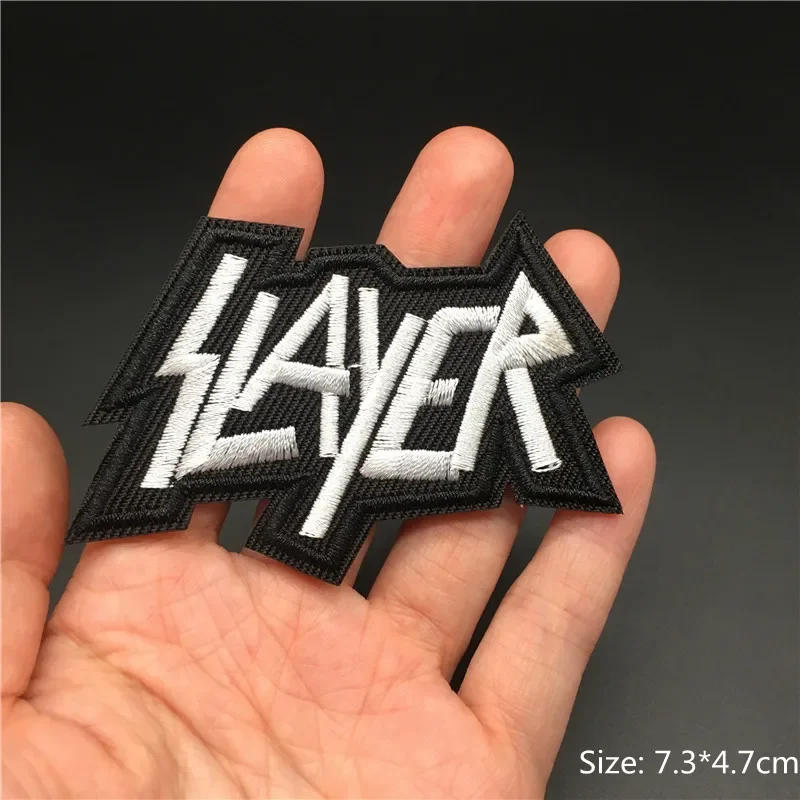 Description Picture 5 of itemBand Rock Clothes Badges Iron On Patches Appliques Embroidered Music Punk Stripes for Clothes Jacket Jeans Diy Decoration