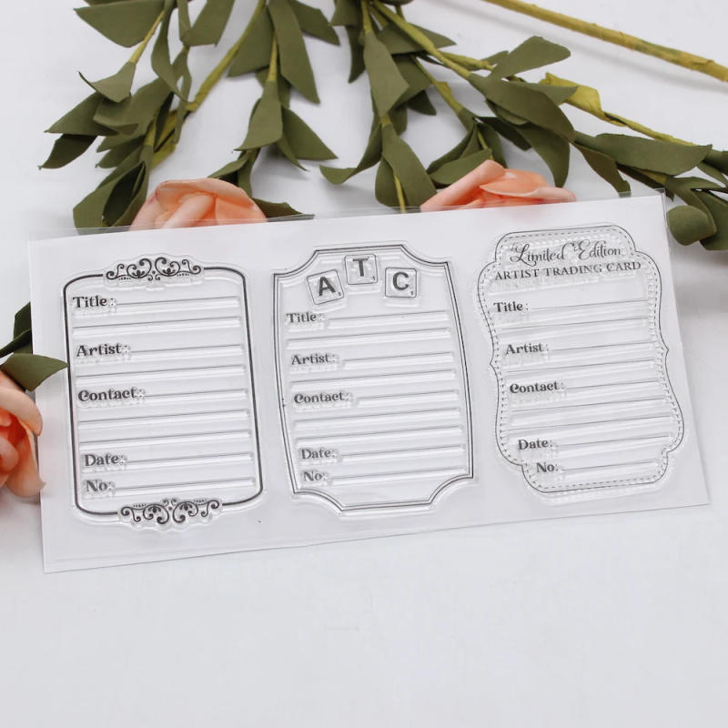 Description Picture 5 of itemKSCRAFT ATC Card Transparent Clear Silicone Stamp and Cutting Dies for Scrapbooking/Card Making/Kids Craft Fun Decoration