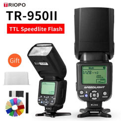 Triopo TR-950II Flash Light Speedlite + G4 2.4G Wireless Transmission For Nikon Canon 650D 550D 450D 1100D 60D 7D 5D Camera