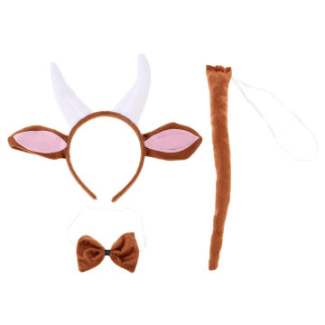 Props Goat Horn Headband Hair Ties Animal Costumes for Woman Cloth Cosplay Accessories