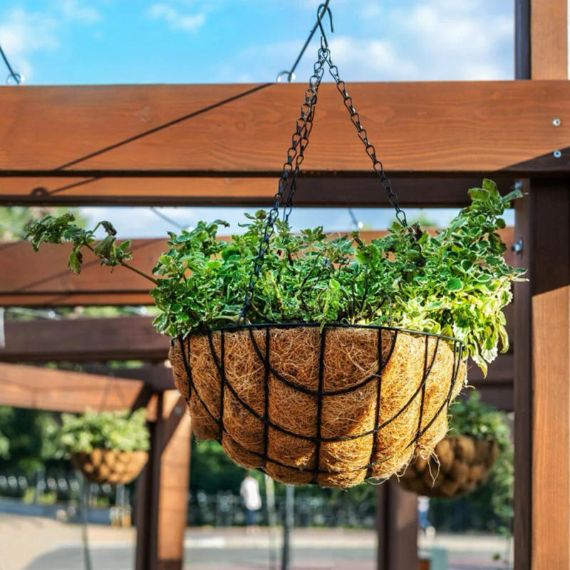 Description Picture 3 of item1PCS Round Hanging Basket Coco Liner Coconut Fiber Replacement Flower Basket Garden Supplies Basket Liners