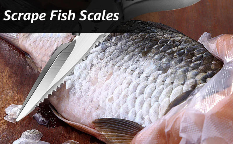 Description Picture 6 of itemKitchen Accessories Scissors Stainless Steal Sharp Multi Function Tool Food Scissor For Chicken Vegetable Barbecue Meat Fish