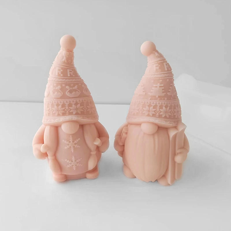 Description Picture 5 of item3D Ski Dwarf Candles Silicone Molds Handmade Soap DIY Scented Candle Plaster Resin Ornament Mould Home Decor Crafts