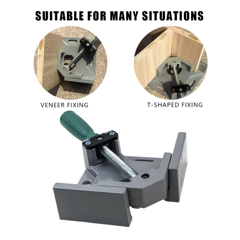 Description Picture 6 of item90 Degrees Angle Clamp Aluminum Alloy Wood Working Jigs Single Handle Adjustable Swing Jaw for Welding Woodworking Photo Frame