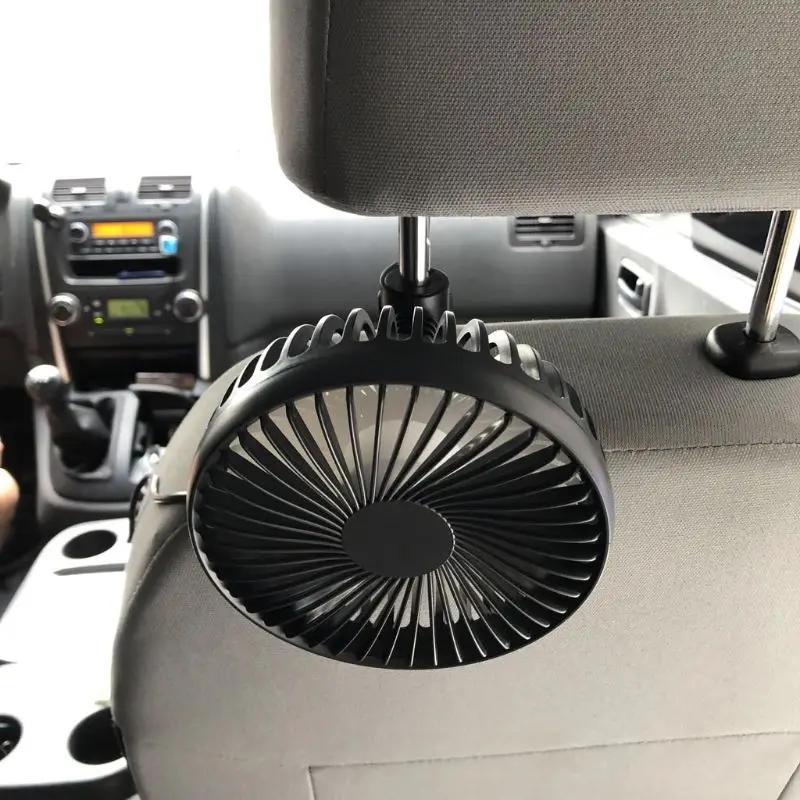 Description Picture 4 of itemUniversal 5 inch Car Fan for Seat Headrest Three Speed 5V USB Fan With Air Cooling Fan for Home Travel Car Truck