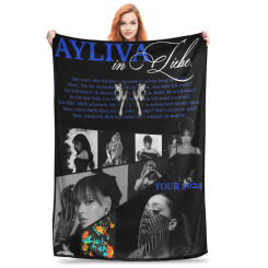 Ayliva 2024 New Album LIEB MICH  Throw Blanket for Couch  Fuzzy Soft Plush Blanket 50x60 Inch Multiple Sizes Bedspreads