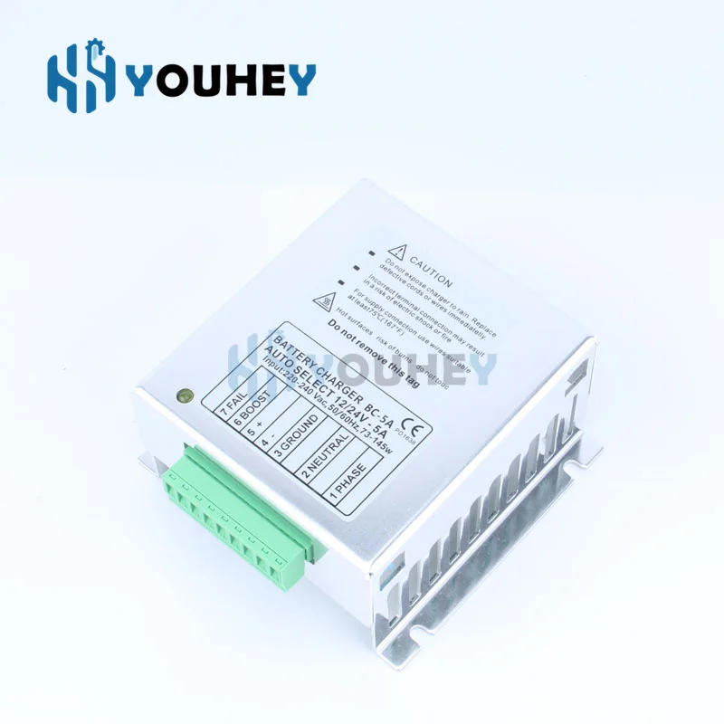 Description Picture 4 of itemDATAKOM BC-5A Replacement Battery Charger Power Supply 12V/24V BC5A Diesel Generator Aluminum Shell Genset Battery Float Charger