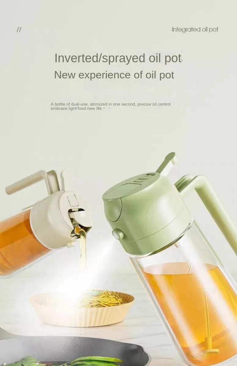 Description Picture 5 of item2 in 1 Spray for Olive Oil Spray Sprayer Dispenser Bottle Comfortable Handle Design for Barbecue Air Frying Pan Oven Camping