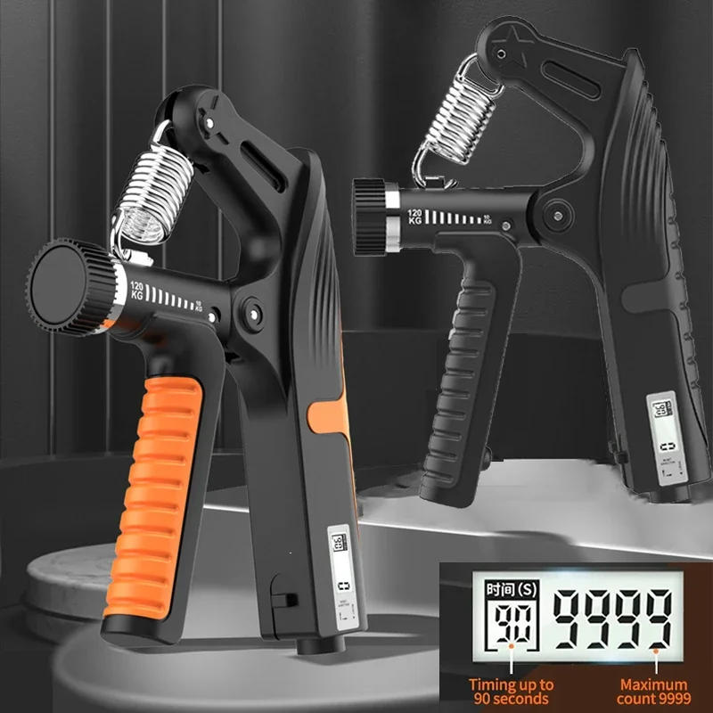 Description Picture 2 of itemSmart Counting Hand Grip Set 10-120KG Adjustment Exercise Power Strengthening Pliers Spring Finger Pinch Wrist Expander Training