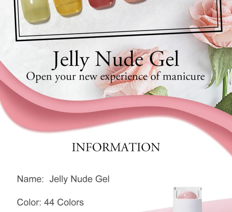 Description Picture 5 of itemArte Clavo Jelly Glass Gel Nail Polish Varnish Lacquer 15ml Translucent Candy Color Gel Nail Art Tips Gemstone UV Gel Polish